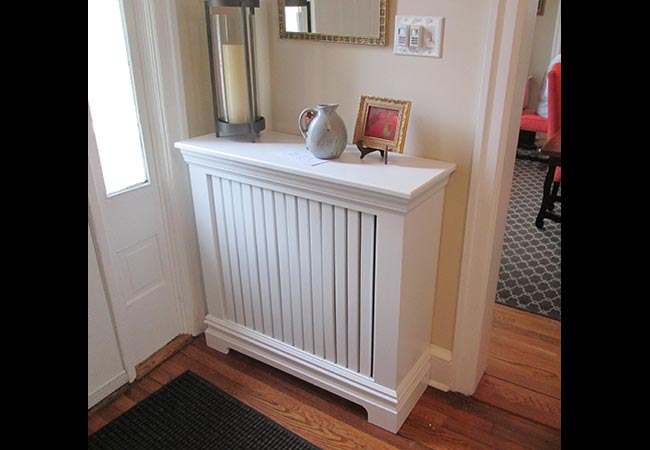 radiator cover ideas for entryway